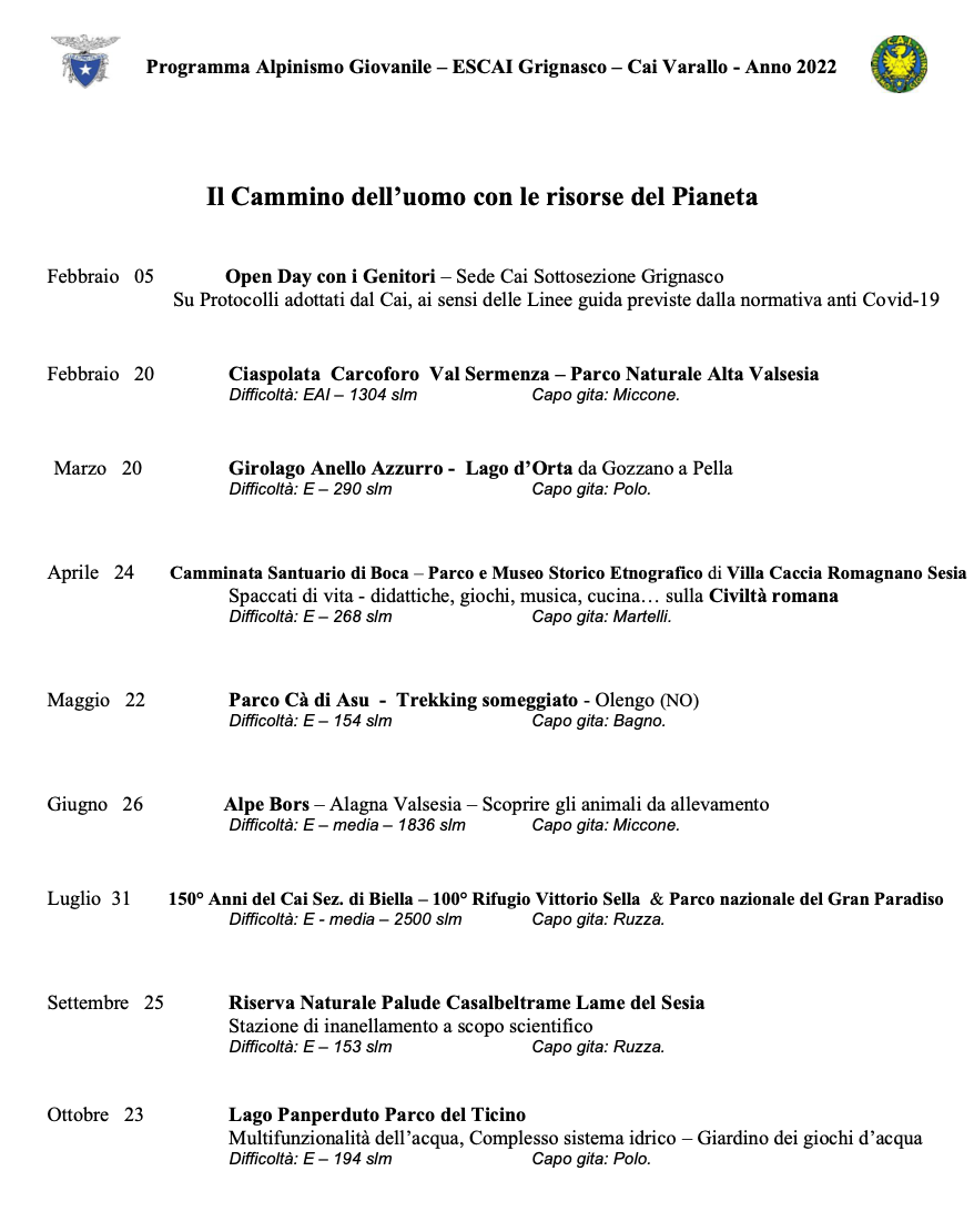 ESCAI GRIGNASCO 2022