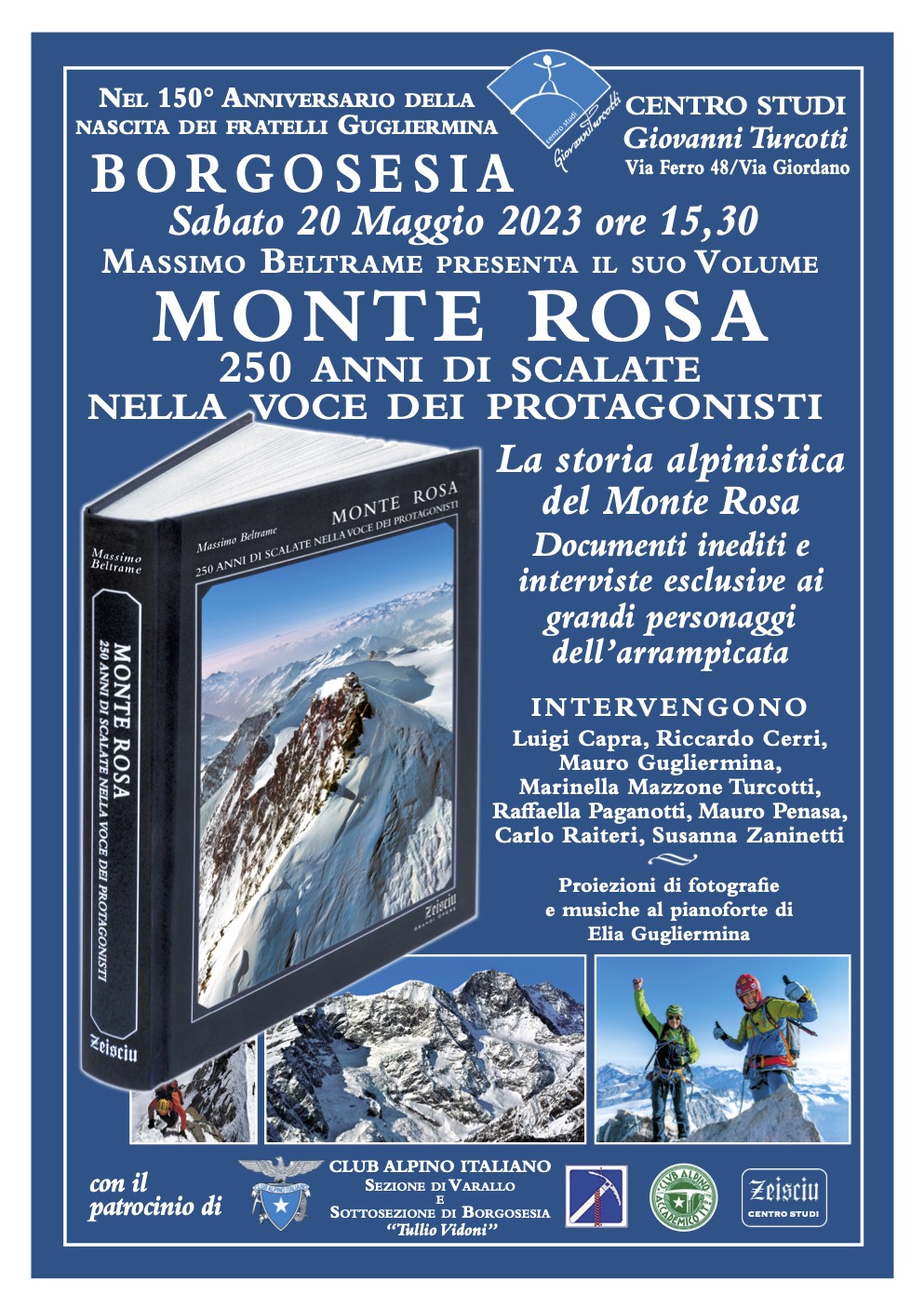 Presentazione libro Monte Rosa di Massimo Beltrame al Centro Turcotti - Borgosesia
