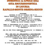 Gita escursionistica in Liguria: Rapallo-Monte Orsena-Recco