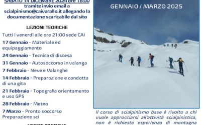 53° Corso Scialpinismo di base SA1 2025