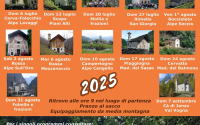 Sentieri dell’Arte 2025 – Escursioni estive