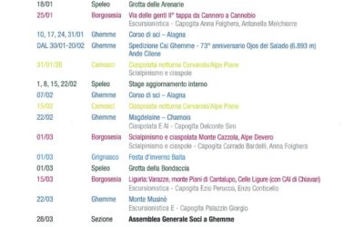 Calendario gite e manifestazioni 2026